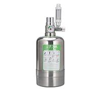 LYEAA Sistema generador de CO2 de 1L/2L de carbono, reactor de dióxido de carbono de acero inoxidable, tanque de peces, acuario, kit de sistema generador de cilindro de CO2 con válvula solenoide y