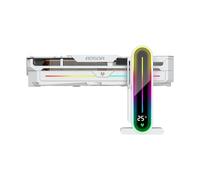 LYEAA Soporte GPU Ajustable con ARGB, Soporte para Tarjeta de Video de aleación de Aluminio, Pantalla LED con Base magnética, Estuches para computadora de Escritorio con Soporte de 5 V y 3 P