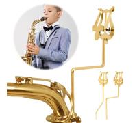 LYEAA - Soporte para partituras de saxofón (corto dorado)