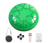 LYEAA Tambor de Lengua de Acero de 6 Pulgadas y 8 Notas con Bolsa de Transporte Mazos Púas para Dedos Libro de música Instrumentos de percusión Instrumento de Tambor de Lluvia para Yoga Medi