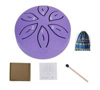 LYEAA Tambor de lengua de acero de 7,6 cm y 6 notas, instrumento de lluvia para yoga, meditación o regalo