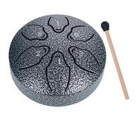 LYEAA Tambor de lluvia de 3 pulgadas y 6 notas para exteriores, mini tambor de mano, instrumentos musicales de percusión para yoga, meditación, regalo único