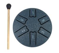 LYEAA Tambor de lluvia de 3 pulgadas y 6 notas para exteriores, mini tambor de mano, instrumentos musicales de percusión para yoga, meditación, regalo único