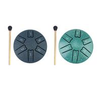 LYEAA Tambor de lluvia de 6 notas de 3 pulgadas, perfecto para campanillas de lluvia al aire libre, meditación de yoga y regalo musical único