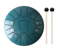 LYEAA Tambor de mano de 6 pulgadas, 11 notas, completo con bolsa de tambor, libro de música, mazos de tambor, para meditación, yoga y zen