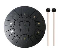 LYEAA Tambor de mano de 6 pulgadas, 11 notas, completo con bolsa de tambor, libro de música, mazos de tambor, para meditación, yoga y zen