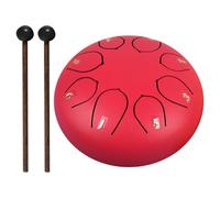 LYEAA Tambor de mano de 6 pulgadas y 8 notas con bolsa para meditación y yoga, regalo de tambor zen