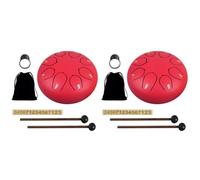 LYEAA Tambor de mano de 6 pulgadas y 8 notas con bolsa para meditación y yoga, regalo de tambor zen