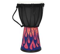 LYEAA Tambor portátil africano Djembe, cámara ligera de PVC y piel de oveja sintética, para niños y adultos