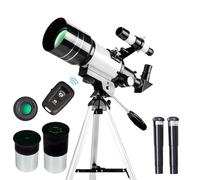 LYEAA Telescopio profesional de viaje, 70 mm, refractor astronómico, refractor 15X-150X, regalos de astronomía