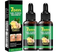LYEAA Tratamiento de hongos en las uñas, Tratamiento para hongos en las uñas de 7 días, Aceite de cuidado de cutículas para uñas de los pies, Suero de jengibre para uñas