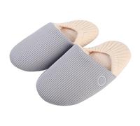 LYEAA Zapatos calefactores eléctricos Unisex con batería Recargable para Comodidad de pies fríos