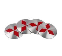 LYENMD 4 Piezas Pegatina para Tapa de Rueda para Mitsubishi Colt Vi 2004-2013, Pegatinas Tapacubos Centrales Llantas Centro de Rueda de Emblema Adhesivo Insignia,B-56mm