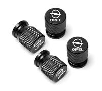 LYENMD 4 Piezas Tapones de Válvula de Coche para Opel Corsa D A B C E F OPC 2021 2020 2019 2018 2017, Tapas Válvulas Neumático Tapas de Cubierta de Polvo Resistentes A La Corrosión,Black