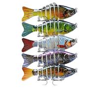 Lyer de natación robótica, señuelo Animado,Swim Like Like Unique Kit de natación de baño segmentado 5X - Accesorio de Creativo para Todo Tipo de Aguas de