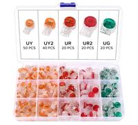 Lyeteung 150 Piezas UY/UY2/UR/UR2/UG Conector de Cableado Kit, Conectores de Cable Telefónico, Conectores Rreparación de Cables Telefónicos de 2/3 Cables, para Telefólos Cables