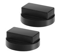 Lyeteung 2 Piezas Bloque de Soporte de Goma, Goma Gato Hidráulico, Almohadilla de Goma para Gato de Coche, Almohadilla de Goma Jack Pad, Compatible con BMW Series
