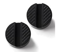 Lyeteung 2 Piezas Goma Gato Hidraulico para Coche 65mm, Almohadilla de Elevación para Gato con Ranura, Bloque de Goma Ranurado Universal Antideslizante para Jack Pad