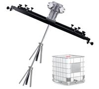LYFDPN Mezclador de Tambor de Barril de Tanque con Montaje de Abrazadera de agitador neumático, agitador de Aire IBC, Capacidad de Mezcla 1000 L, Longitud (S400)