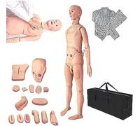 LYFDPN Modelo Educativo Maniquí de Cuerpo Completo de PVC, simulador de RCP, maniquí de atención al Paciente, Habilidades de enfermería para Estudiantes, Habilidades de Entrenamiento Educativo