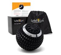 LyfeFocus Bola de masaje con ajustes de vibración para dolor y tensión muscular (negro)