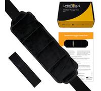 LyfeFocus Bolsa de hielo de gel caliente y fría reutilizable multiusos de alta calidad para alivio del dolor de hombros, piernas y espalda: correa de extensión, apta para microondas y congelable,