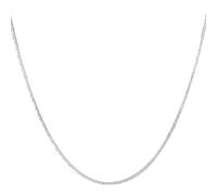 LYFHJD 16/18/20/22/24/26/28/30 Inches 2mm Full Sideways Chain Necklace for Women Men Gift Jewelry