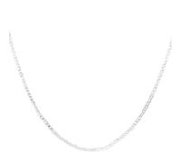 LYFHJD 2mm 16/18/20/22/24/26/28/30 Inch Full Sideways Necklace for Woman Man Gift Jewelry