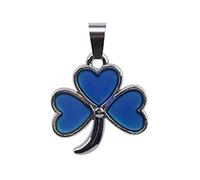 LYFHJD 5pcs/Set Temperature Controlled Color Change Heart Dolphin Butterfly Face Cross Pendant