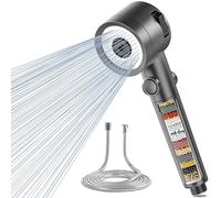 LYFHJD and Hose 1.5M, 20-Layer Filtration Shower Head with 3 Modes, Saving High Pressure Hard Water Filter Showerhead for Residual Chlorine Remove