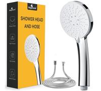 LYFHJD and Hose 1.5m, High Showerhead with Spray Modes- Bathroom Powerful & Handheld Shower Head for Low Water Pressure