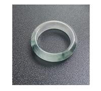 LYFHJD Anillo Esmeralda Naturaleza Jade Flor Flotante Anillos de Jade Blanco Llave para Hombres y Mujeres Caja de Anillo de Su Amante (Tamaño: 20 mm)
