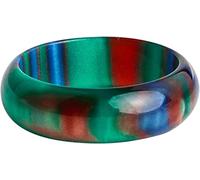 LYFHJD Anillos Gruesos Coloridos Bandas Chica Mujer Anillos Estilo Simple Nubes Azules Anillo Arco Iris Anillo Acrílico, para Hombres Mujeres Halloween Navidad Regalos del día de San Valentín (Color