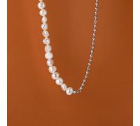 LYFHJD Authentic Luxury Natural Pearls Chain Links Necklace For Women Wedding Jewelry