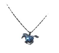 LYFHJD Beads Glowing In The Dark Necklace Horse Shaped Necklace Charm Chain Delicacy Necklace Luminous Party Jewelry
