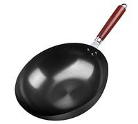 LYFHJD Cast Iron Non-Stick Wok Traditional Cooking Induction Cooker Gas Wok Multifunctional Pan Frying Pan Kitchenware(32cm)