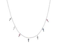 LYFHJD Cross Charm Long Choker Necklace Rock Punk Fashion Fine Jewelry Accessories Wedding Gift