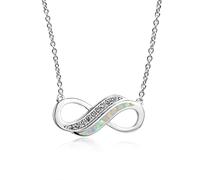 LYFHJD Cute Female Blue Pendant Necklace Rose Necklace Ladies Hollow Wedding Jewelry Pendant Necklace Jewelry Gift (Color : White, Size : 45cm)