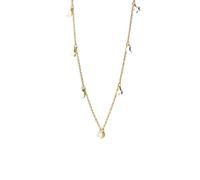 LYFHJD Fashion Colorful Crystal Geometric Circle Star Pendant Fit Women Adjustable Necklace Fine Jewelry