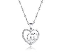 LYFHJD Fashion Parent-Child Pendant Necklace Mother Love Family Series For Women Mother's Day To Give Mom The Best Gift