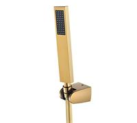 LYFHJD Handheld Head,Brass High Pressure 59 Inch PVC Hose,Removable Shower Heads with ABS Holder,Gold (Gold)