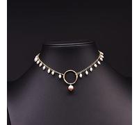 LYFHJD Handmade Natural Fresh Water Pearl Choker Necklace For Women Wedding Engagement Gift Fine Jewelry