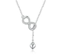 LYFHJD Infinity Pendant Necklaces Forever Love Neck Chain For Women Gift Fine Jewelry