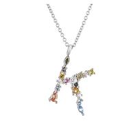 LYFHJD Letter S Initial Letter P L Pendant Long Chain Necklace Nightmare Christmas Eve Lucky Crystal Jewelry (Size : K)