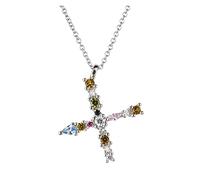 LYFHJD Letter S Initial Letter P L Pendant Long Chain Necklace Nightmare Christmas Eve Lucky Crystal Jewelry (Size : X)