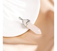 LYFHJD Natural Crystal Natural Crystal Jewel Necklace Hexagonal Stone Pendant Necklace Men's and Women's Fashion Jewelry,Style 9,1PC (Color : Style 8, Size : 1PC)