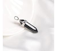 LYFHJD Natural Crystal Natural Crystal Jewel Necklace Hexagonal Stone Pendant Necklace Men's and Women's Fashion Jewelry,Style 9,1PC (Color : Style 7, Size : 1PC)