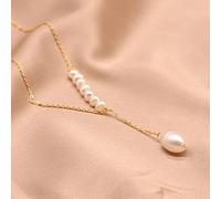 LYFHJD Natural Fresh Water Pearl Handmade Pendant Necklace For Women Fine Jewelry Choker