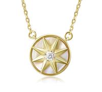 LYFHJD Necklace Rotatable Star Agate Pendant Fine Jewelry Accessories For Women Relax Time Party