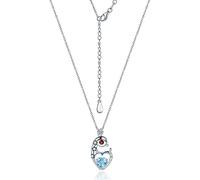 LYFHJD Necklaces Ladies Fashion Jewelry Natural 1.17 Carat Blue Topaz Exquisite Elegant Pendant Necklace Women's Pendants